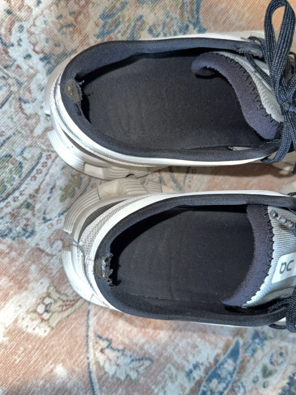 On Running Cloud White and Black Running Shoes